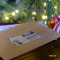 Aufkleber "An Weihnachten öffnen und freuen"