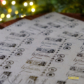 Aufkleber "An Weihnachten öffnen und freuen"